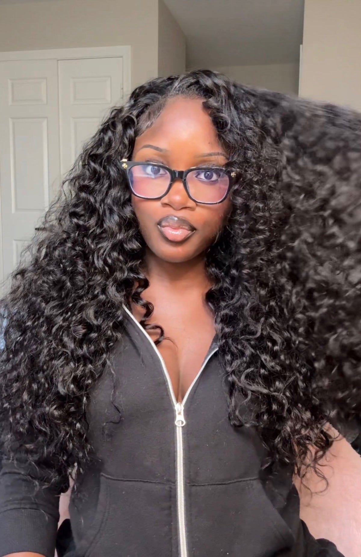 Beach Curly 24” 180% Density Half Wig