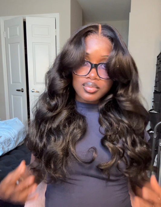 13x4 frontal 24” 180% density body wave wig