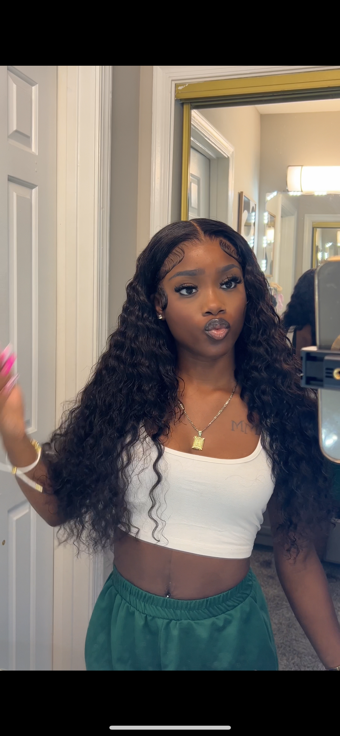 24” Deep Wave Frontal Wig