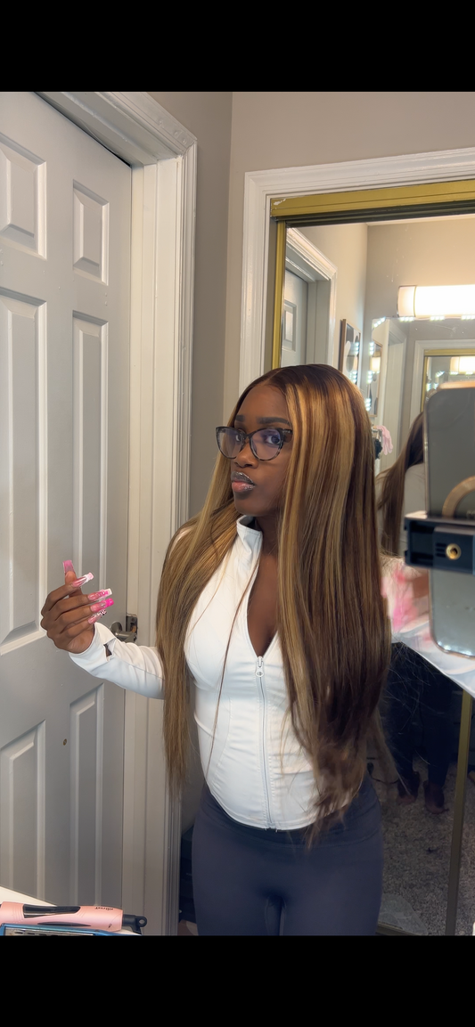 24” Highlight Glueless Closure Wig