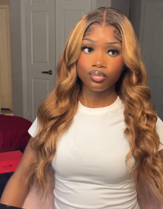 13x6 Frontal 24” Highlight Body Wave 180% Density