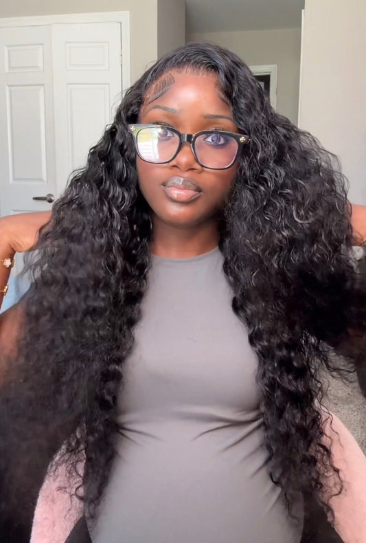 13x6 frontal 30” deep wave 180% density wig
