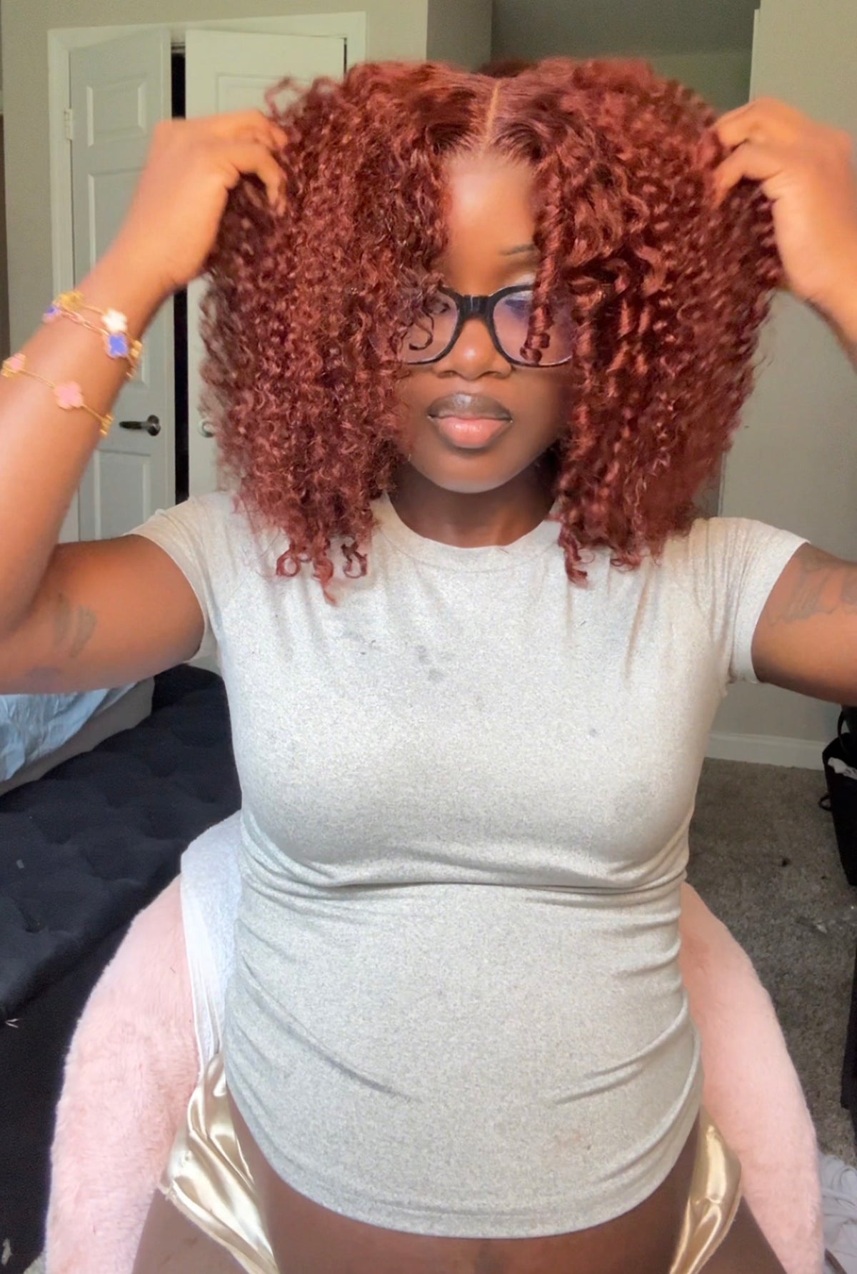 7x5 Closure 18” Kinky Curly Wig