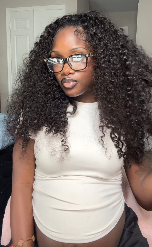 Half Wig 26” Burmese Curly 180% Density