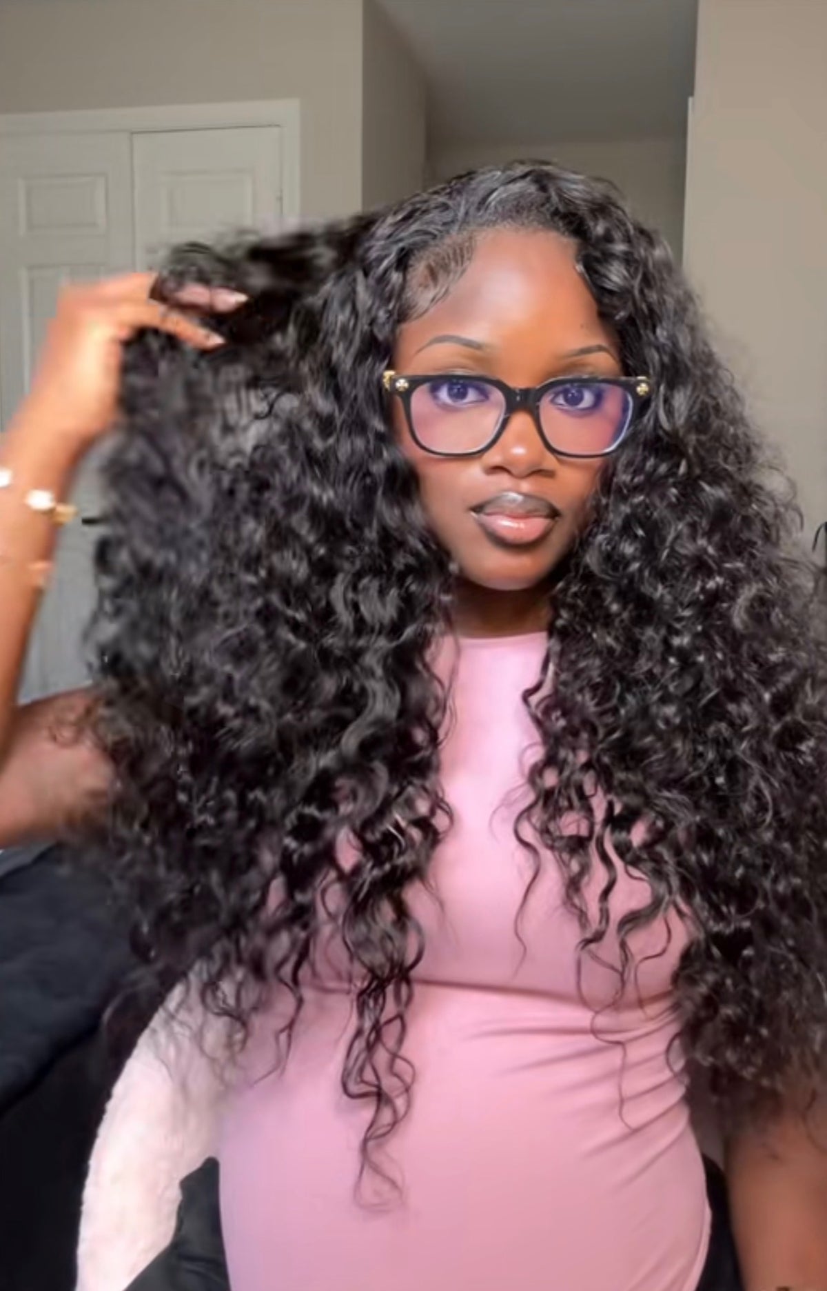 Beach Curly 24” 250% Density Half Wig