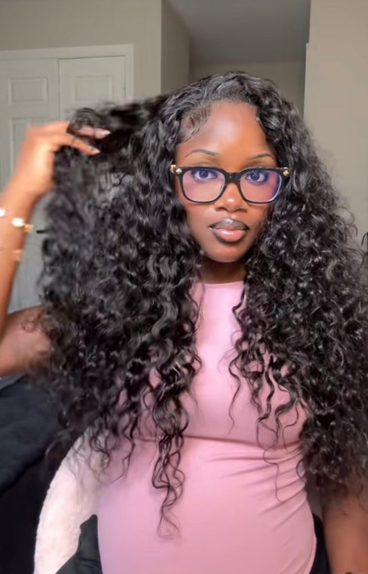Beach Curly 24” 250% Density Half Wig